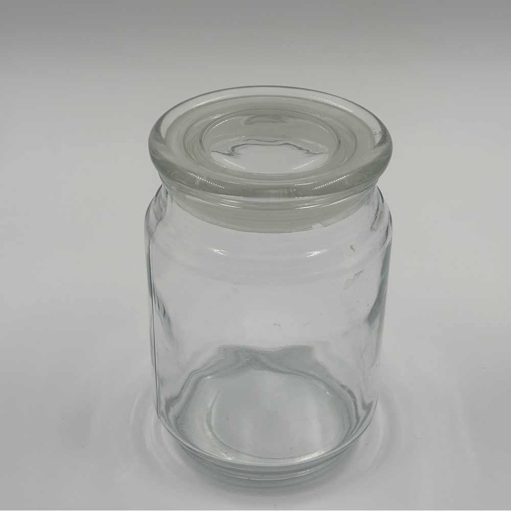Clear Glass Storage Apothecary Jar with Airtight Gasket Lid - 5"